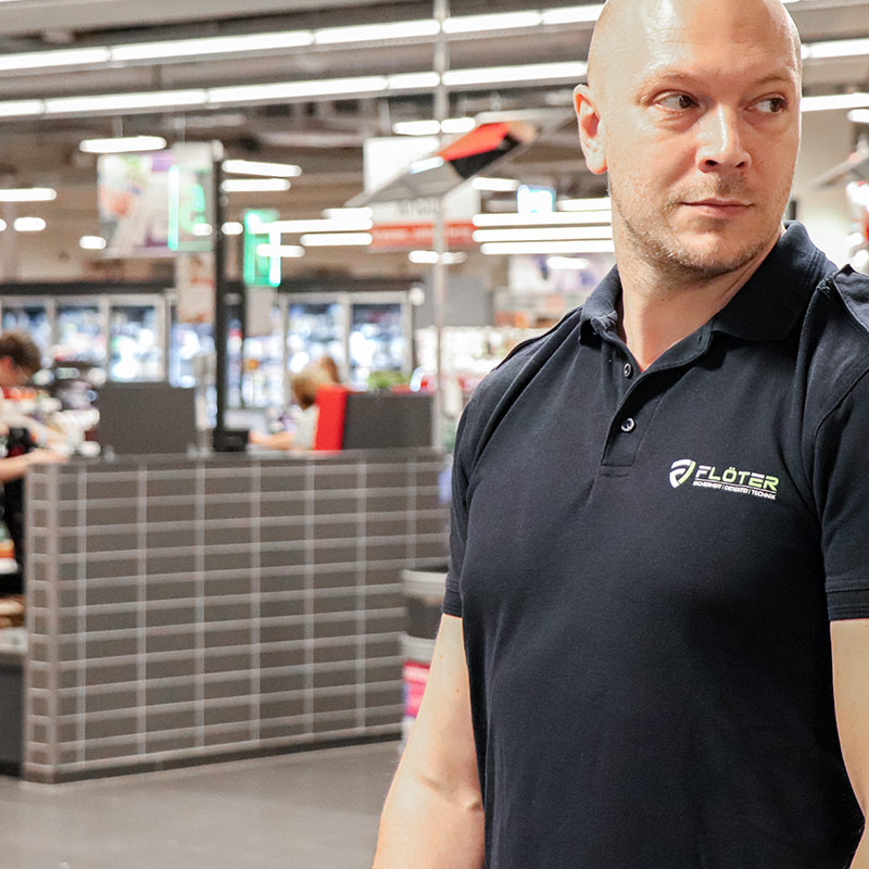 Doorman im Supermarkt